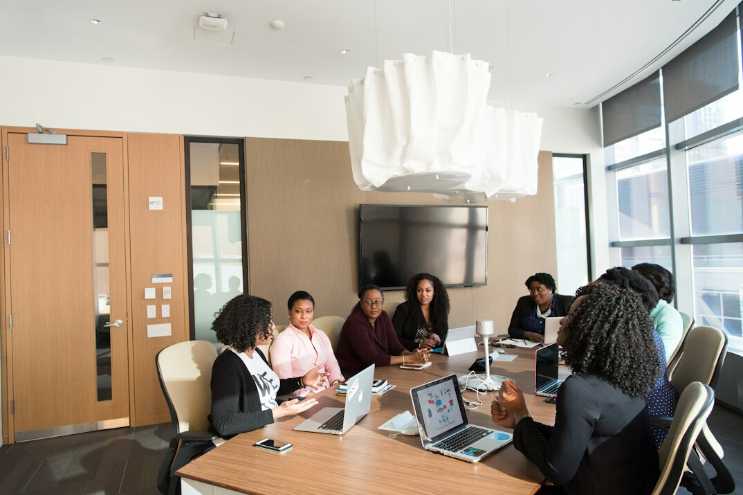 diverse team meeting